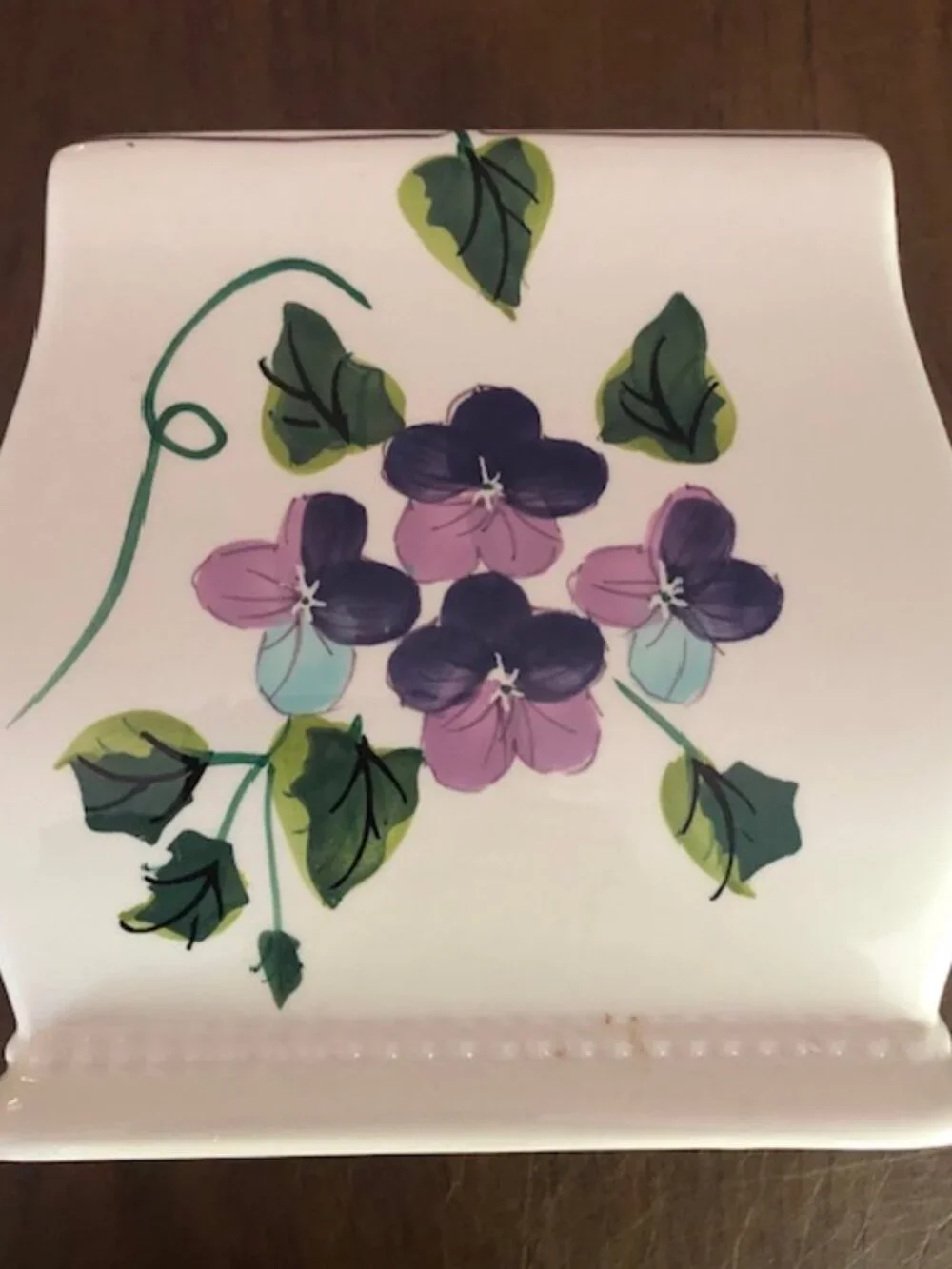 Waverly Sweet Violets set: Swag Curtains, Tissue box,Toothbrush,Shower Hooks
